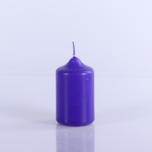 ŚWIECA WALEC 4/7cm, FIOLETOWA