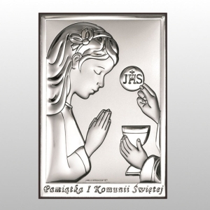OBRAZEK KOMUNIA DZIEWCZYNKA PAMIĄTKA I KOMUNII ŚWIĘTEJ 9X13