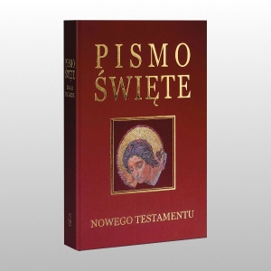 PISMO ŚWIĘTE NOWEGO TESTAMENTU ZŁOCONE. BORDO