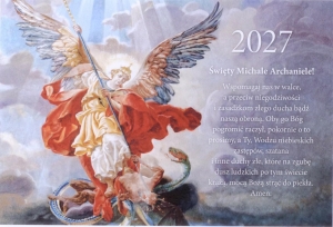 KALENDARZ TRÓJDZIELNY - ŚW.MICHAŁ ARCHANIOŁ