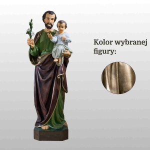 ŚW. JÓZEF OPIEKUN (Z DZIECIĄTKIEM I LILIJKĄ) 155CM ZŁOTY (751)