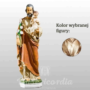 ŚW. JÓZEF OPIEKUN (Z DZIECIĄTKIEM I LILIJKĄ) 80CM WŁOSKIE ZŁOTO (754)