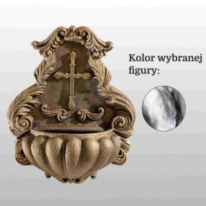 MISA Z KRZYŻYKIEM 47CM SREBRNY (946)