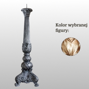 LICHTARZ ŻYWICZNY 74 CM WŁOSKIE ZŁOTO (965)