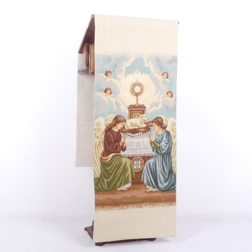 LEKTORIUM HAFTOWANE SCENA "BARANEK BOŻY I ANIOŁY" - DŁ.240cm x SZER.50cm