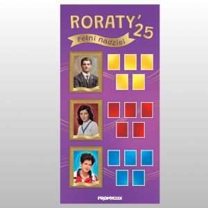 RORATY 2025 -BANER 2x1m + NAKLEJKI
