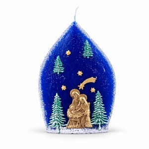 ŚWIECA ŁEZKA -  ŚW. RODZINA 17,5 CM
